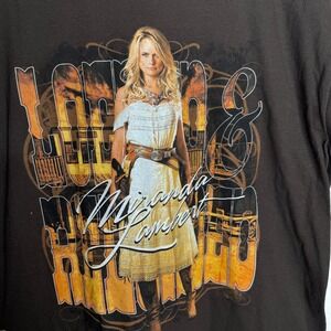 NWOT Gildan Miranda Lambert Locked & Reloaded Tour‎ 2013 Graphic T-Shirt Sz L